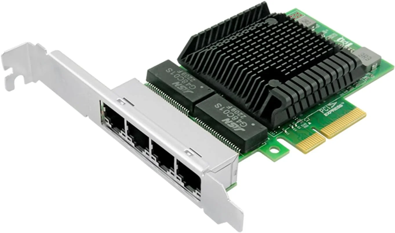 آداپتور شبکه اترنت گیگابیتی مسی چهار پورت PCIe x4