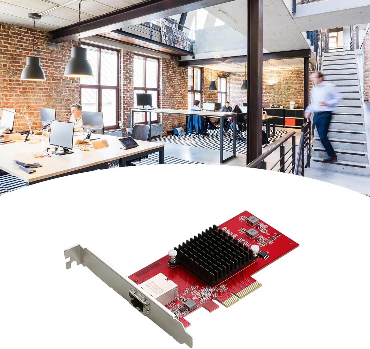 ارتقاء اتصالات با کارت شبکه PCIe3.0 4xNetworks 10GBASET-T IEEE802.1Q VLANs IEEE802.3xFlow Control Standard