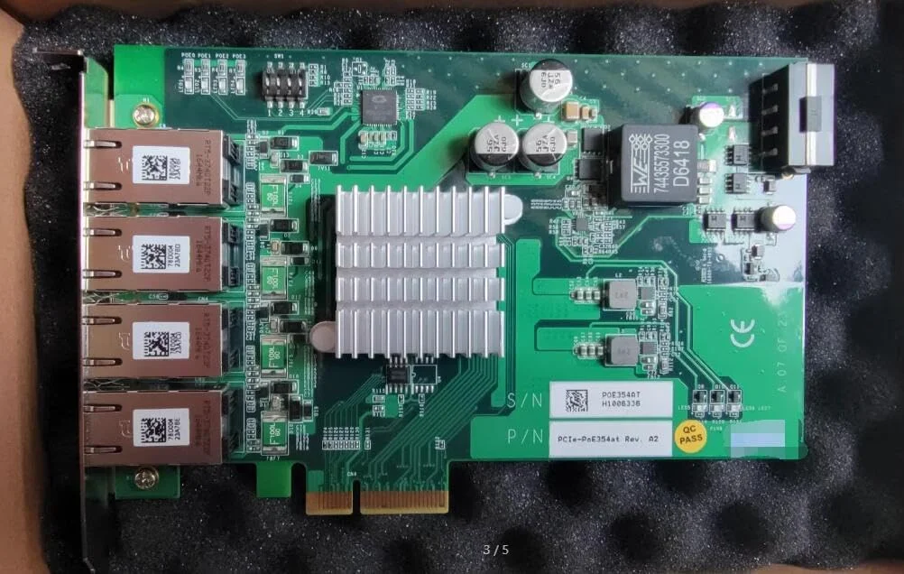 کارت شبکه صنعتی Advantech مدل PCIe-poE354at چهار پورت کارت شبکه صنعتی Advantech مدل PCIe-poE354at چهار پورت