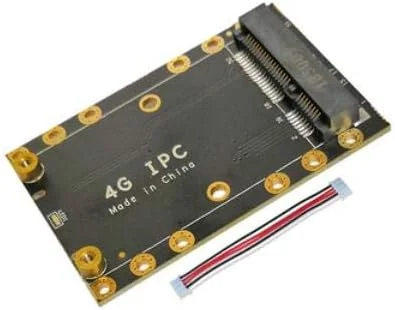 برد آداپتور مینی PCI Express/PCIE به USB برای ماژول مودم وایرلس WiFi WWAN 4G LTE با اسلات کارت SIM UIM (MINIPICIE 4PIN PH1.25)
