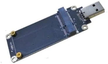 برد آداپتور مینی PCI Express/PCIE به USB برای مودم ماژول WiFi Wireless WWAN 4G LTE با اسلات کارت SIM UIM (MINIPCIEUSB TYPE3)