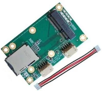 برد آداپتور مینی PCI Express/PCIE به USB برای ماژول مودم WiFi بی‌سیم WWAN 4G LTE با اسلات کارت SIM UIM (دوبل MINIPCIE)