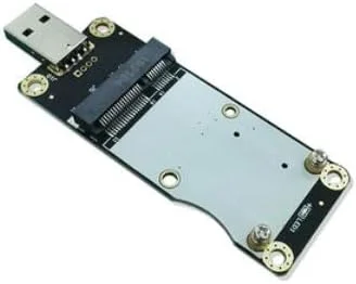 برد آداپتور Mini PCI Express/PCIE به USB برای مودم ماژول WiFi Wireless WWAN 4G LTE با اسلات کارت SIM UIM (MINIPCIEUSB TYPE2)