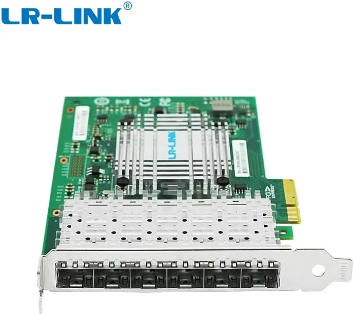 آداپتور شبکه PCIe x4، کارت شبکه اترنت گیگابیتی SFP شش پورت فیبر نوری