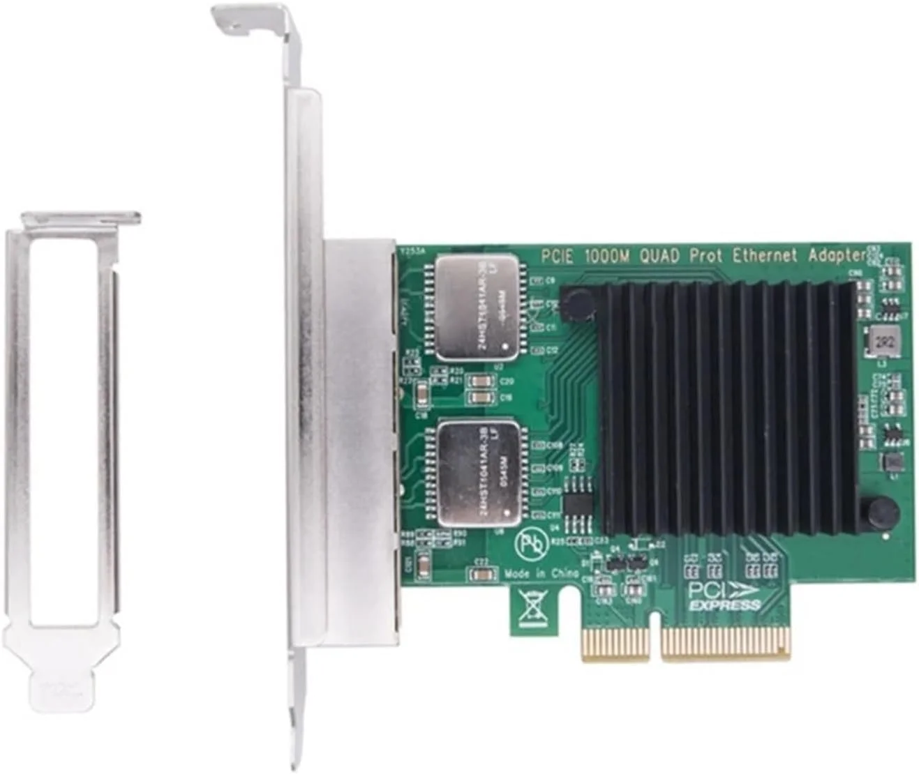 کارت شبکه گیگابیتی دو پورت I350T2 PCIE IEEE802.1P PCIE 1X 1000Mbps برای کامپیوتر رومیزی
