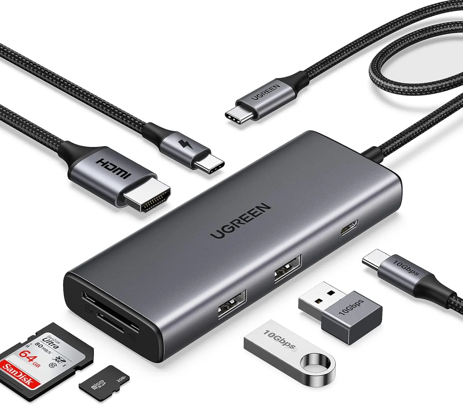 آداپتور چند منظوره USB-C یوگرین