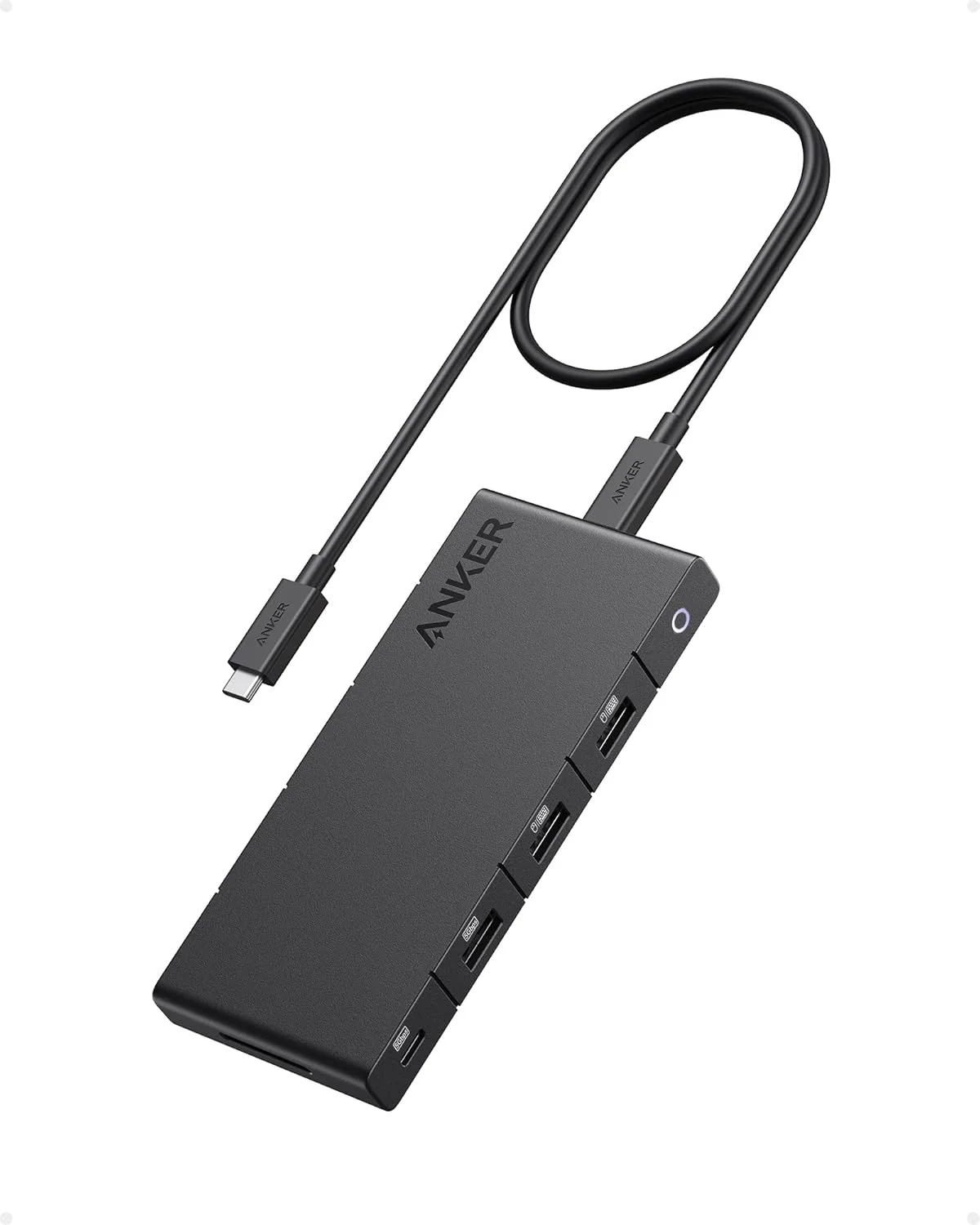 هاب USB-C انکر 364 (10 در 1، دوگانه 4K HDMI) با حداکثر توان 100 وات، دو پورت HDMI 4K، یک پورت آپاستریم و 4 پورت داده A و C برای لپتاپهای دل، ThinkPad و غیره هاب USB-C انکر 364 (10 در 1، دوگانه 4K HDMI) با حداکثر توان 100 وات، دو پورت HDMI 4K، یک پورت آپاستریم و 4 پورت داده A و C برای لپتاپهای دل، ThinkPad و غیره