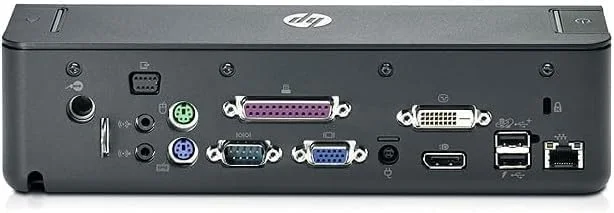 HP داکینگ استیشن پیشرفته (HSTNN-I11X) - برای ProBook/EliteBook 8560P 5070P 8460P 8440W 8460W 8560W 8760W 8570W 6460B 6560B 6470B 6570B [شامل آداپتور برق 90 وات] (بازسازی شده)