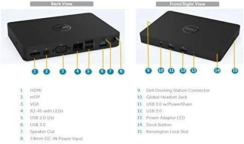 دِل WD15 داک با آداپتور 180 واتی، USB-C، تایپ-C، FHD، 4K، USB 3.0، USB 2.0، گیگابیت اترنت، 452-BCDB 452-BCCW (بازسازی شده) دِل WD15 داک با آداپتور 180 واتی، USB-C، تایپ-C، FHD، 4K، USB 3.0، USB 2.0، گیگابیت اترنت، 452-BCDB 452-BCCW (بازسازی شده)