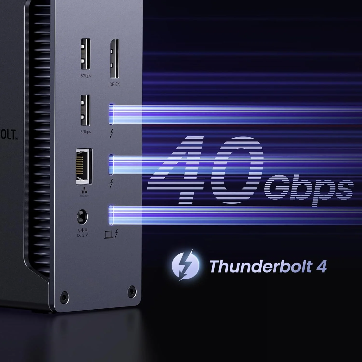 داک UGREEN Revodok Max 213 Thunderbolt 4 با سرعت 40 گیگابیت بر ثانیه (دو خروجی 4K با نرخ 60 هرتز، یک خروجی 8K)، ایستگاه داکینگ 13 در 1 با شارژ 90 واتی برای لپ تاپ، اترنت 2.5 گیگابیتی، microSD و SD 4.0، خروجی صدا 3.5 میلی متری داک UGREEN Revodok Max 213 Thunderbolt 4 با سرعت 40 گیگابیت بر ثانیه (دو خروجی 4K با نرخ 60 هرتز، یک خروجی 8K)، ایستگاه داکینگ 13 در 1 با شارژ 90 واتی برای لپ تاپ، اترنت 2.5 گیگابیتی، microSD و SD 4.0، خروجی صدا 3.5 میلی متری