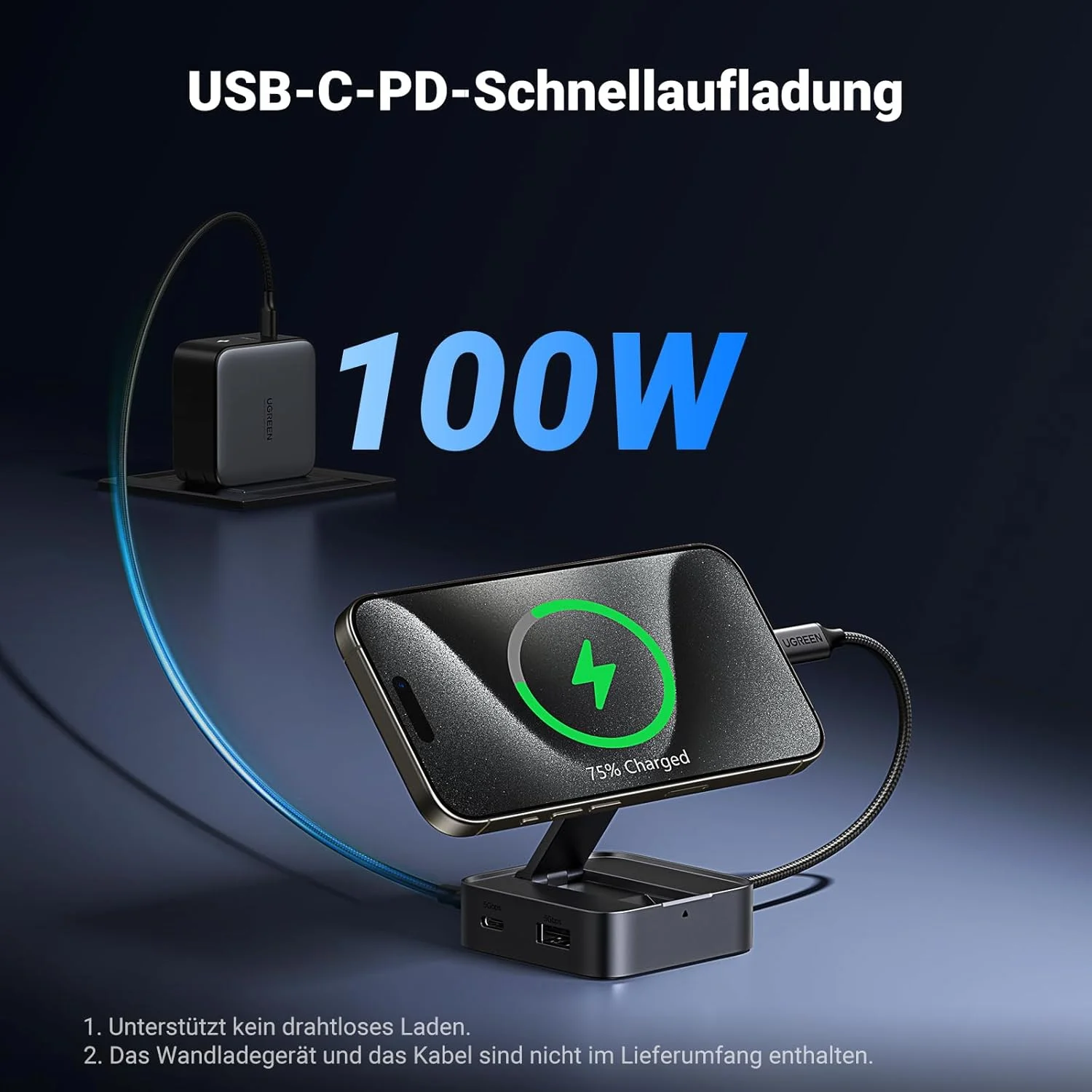 ایستگاه اتصال مغناطیسی UGREEN Revodok با HDMI 4K@60Hz، USB-C و USB-A، شارژ سریع 100W PD USB C Hub سازگار با سری iPhone 16/15، iPad Pro و غیره ایستگاه اتصال مغناطیسی UGREEN Revodok با HDMI 4K@60Hz، USB-C و USB-A، شارژ سریع 100W PD USB C Hub سازگار با سری iPhone 16/15، iPad Pro و غیره