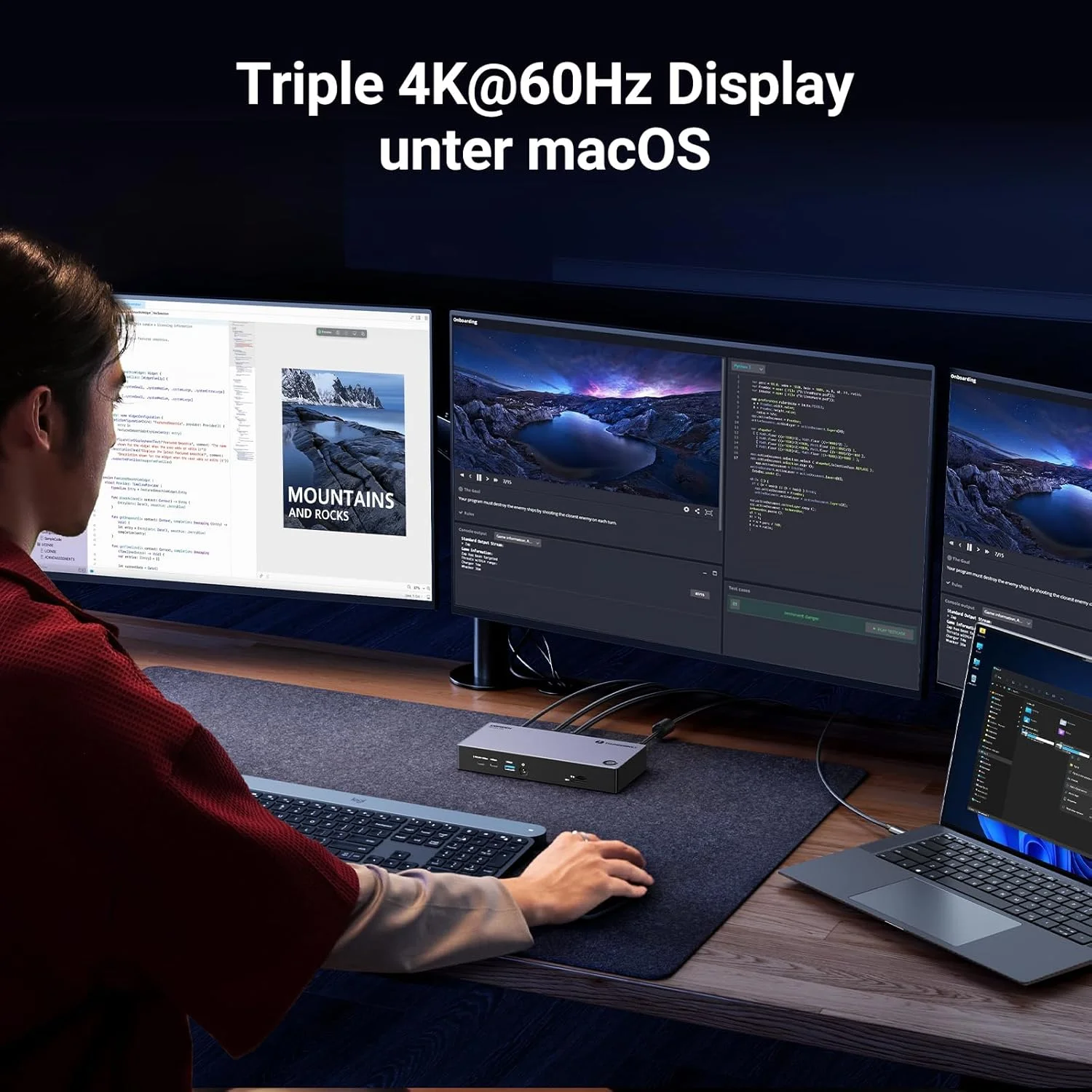 داک استیشن UGREEN Revodok Max 313 Thunderbolt 4 با سرعت 40Gbps، داک استیشن نمایشگر سه گانه (سه گانه 4K@60Hz، نمایشگر تک 8K)، داک استیشن 13 در 1 با ورودی شارژ 140W GaN، سازگار با Mac mini M4/M4 Pro داک استیشن UGREEN Revodok Max 313 Thunderbolt 4 با سرعت 40Gbps، داک استیشن نمایشگر سه گانه (سه گانه 4K@60Hz، نمایشگر تک 8K)، داک استیشن 13 در 1 با ورودی شارژ 140W GaN، سازگار با Mac mini M4/M4 Pro