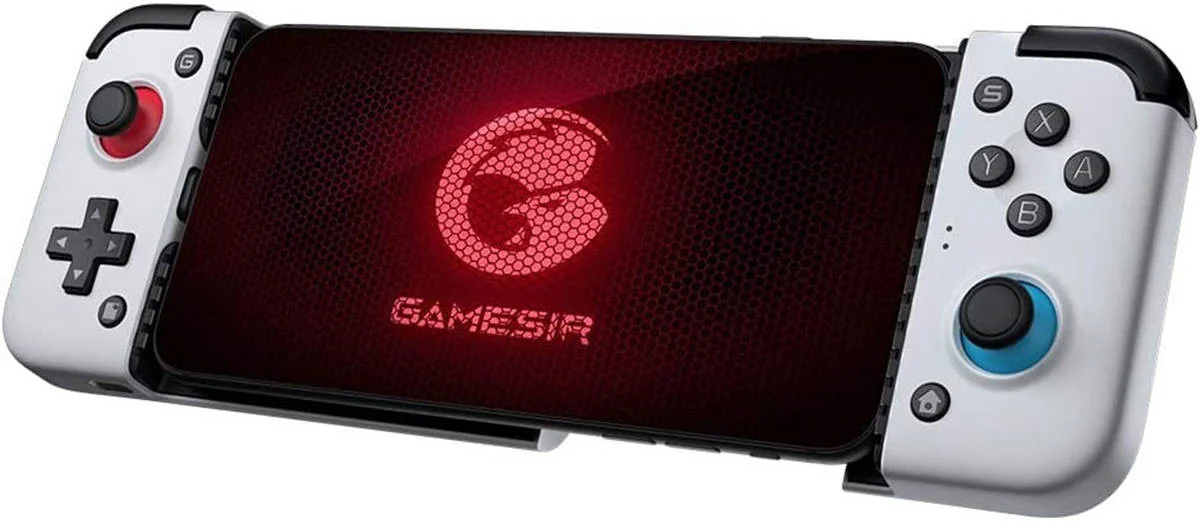 گیمپد موبایل سیمی GameSir X2 Type-C، پشتیبانی از گوشی تا 167 میلیمتر، دستههای لاستیکی نرم، باتری 500 میلیآمپر، دکمههای میکرو مکانیکی سریع، سفید | 8499277 گیمپد موبایل سیمی GameSir X2 Type-C، پشتیبانی از گوشی تا 167 میلیمتر، دستههای لاستیکی نرم، باتری 500 میلیآمپر، دکمههای میکرو مکانیکی سریع، سفید | 8499277