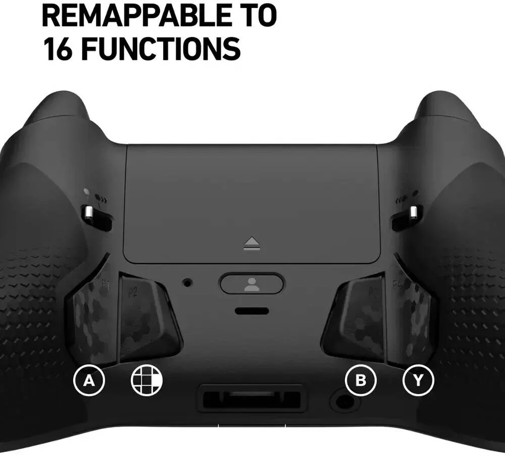 دسته بازی حرفه ای SCUF Instinct Pro، ایکس باکس سری X، چهار پدال قابل برنامه ریزی، ماشه های فوری قابل تنظیم، سه پروفایل داخلی، گریپ با عملکرد بالا، Fracture | 504-178-04-023-223