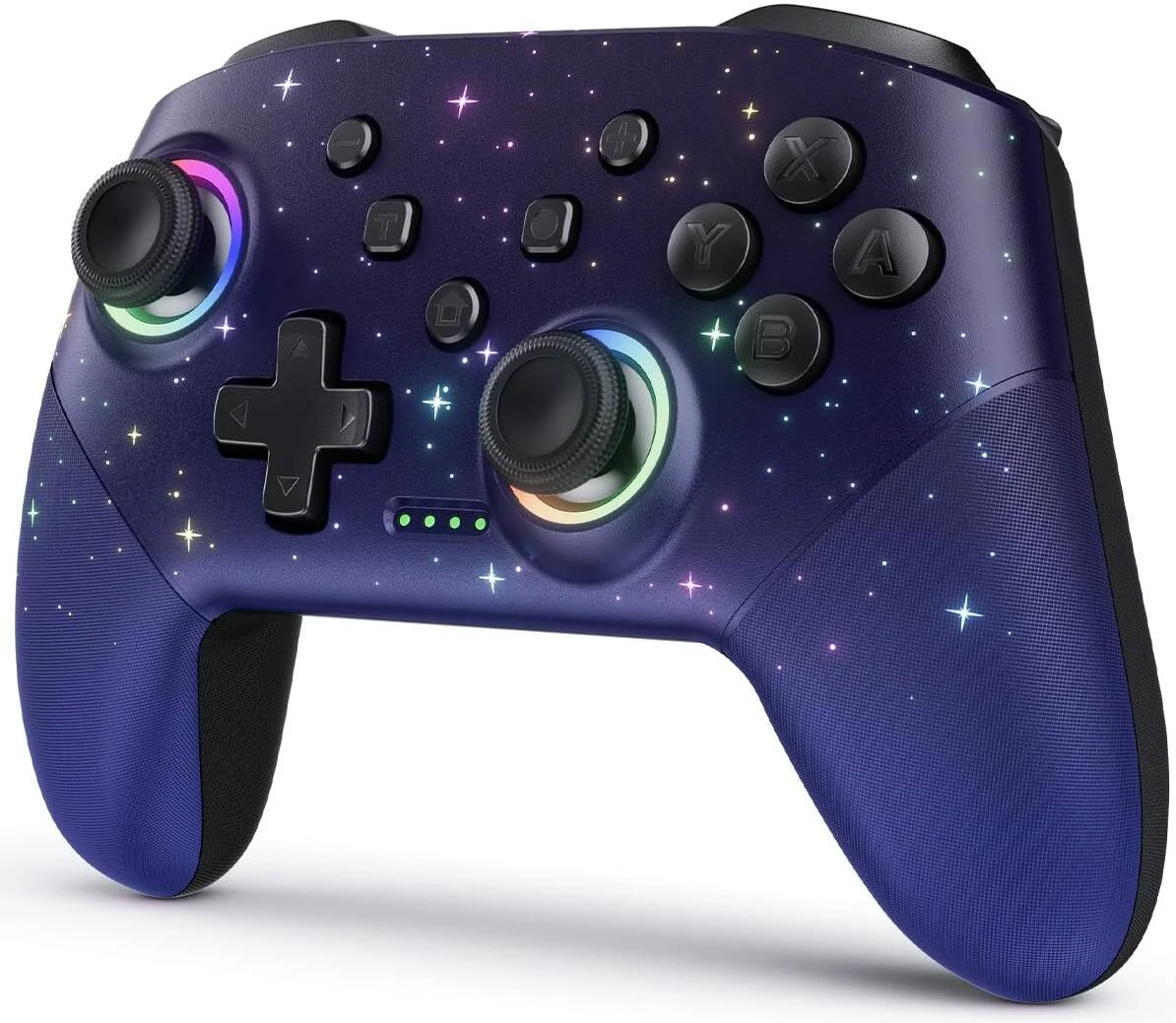 دسته بازی بیسیم VOYEE Pro سازگار با Switch Lite/OLED، چند پلتفرمی، کامپیوتر ویندوز، دارای نورهای RGB رنگارنگ 9 رنگ، قابل برنامهریزی، لرزشی، توربو، بیدار شدن، آسمان ستاره آبی | S08 دسته بازی بیسیم VOYEE Pro سازگار با Switch Lite/OLED، چند پلتفرمی، کامپیوتر ویندوز، دارای نورهای RGB رنگارنگ 9 رنگ، قابل برنامهریزی، لرزشی، توربو، بیدار شدن، آسمان ستاره آبی | S08