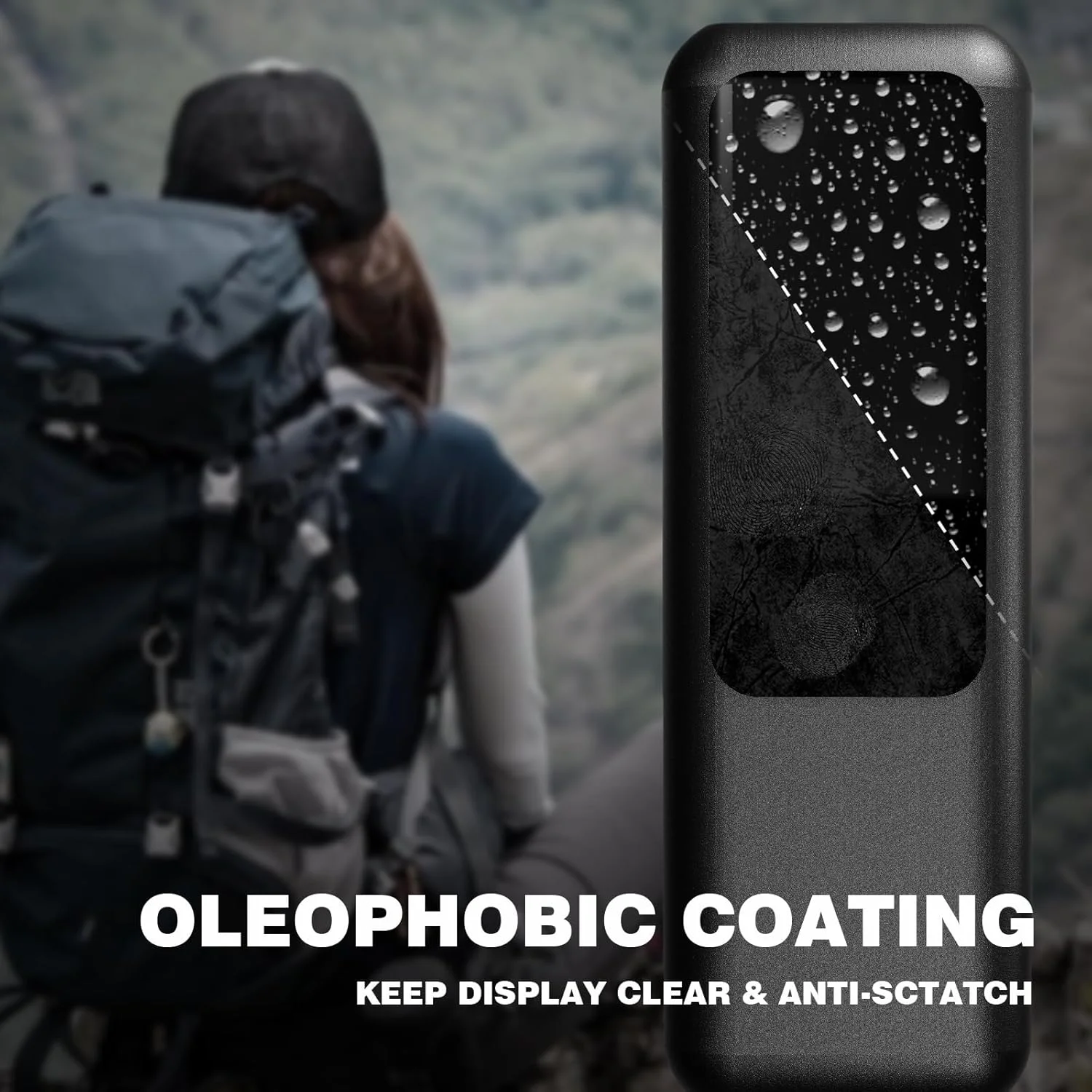 محافظ صفحه نمایش Truwild سازگار با پاور بانک لپ تاپ Anker (A1695)، محافظ شیشه ای سخت با درجه سختی 9H، فیلم پوشش کامل ضد خرد شدن با لبه های منحنی دقیق، بدون حباب/جداشدگی