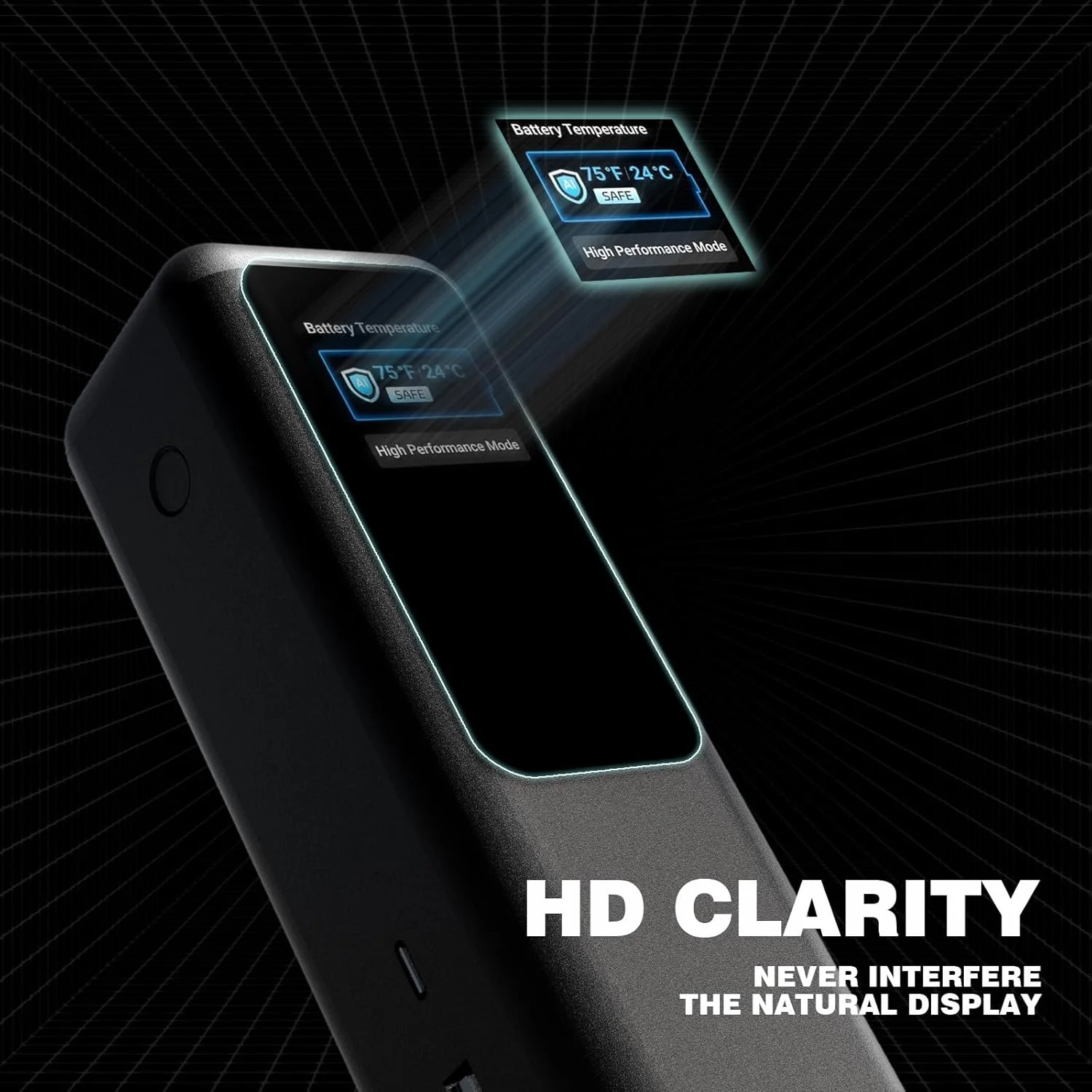 محافظ صفحه نمایش Truwild سازگار با پاور بانک لپ تاپ Anker (A1695)، محافظ شیشه ای سخت با درجه سختی 9H، فیلم پوشش کامل ضد خرد شدن با لبه های منحنی دقیق، بدون حباب/جداشدگی