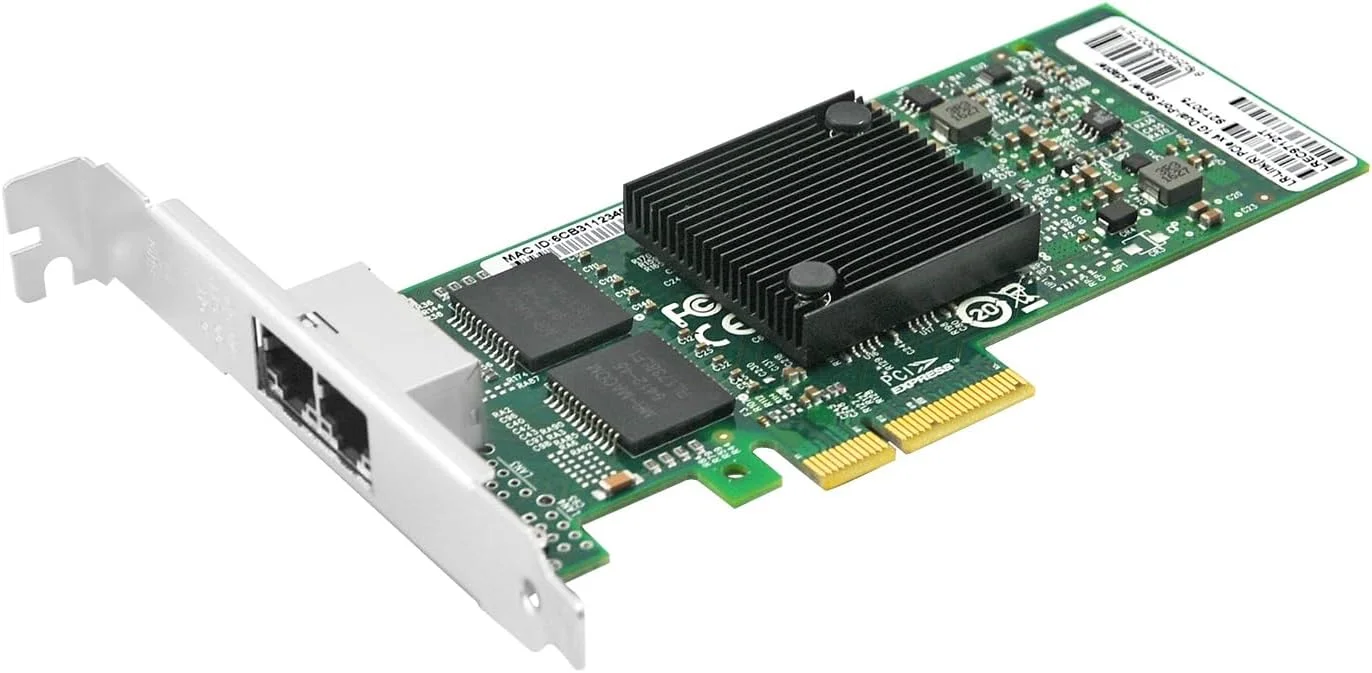 آداپتور سرور گیگابیتی دو پورت مسی PCIe x4 (اینتل I350)