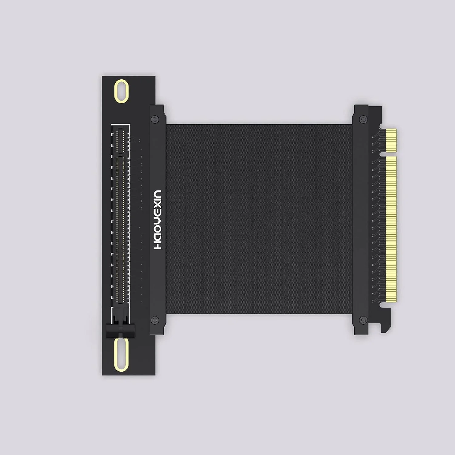 کابل افزایش طول PCIE 3.0 X16، کابل رایزر PCI-E 16x با سرعت بسیار بالا، کارت رایزر آداپتور کارت توسعه - اتصال دهنده زاویه راست 15 سانتی متر