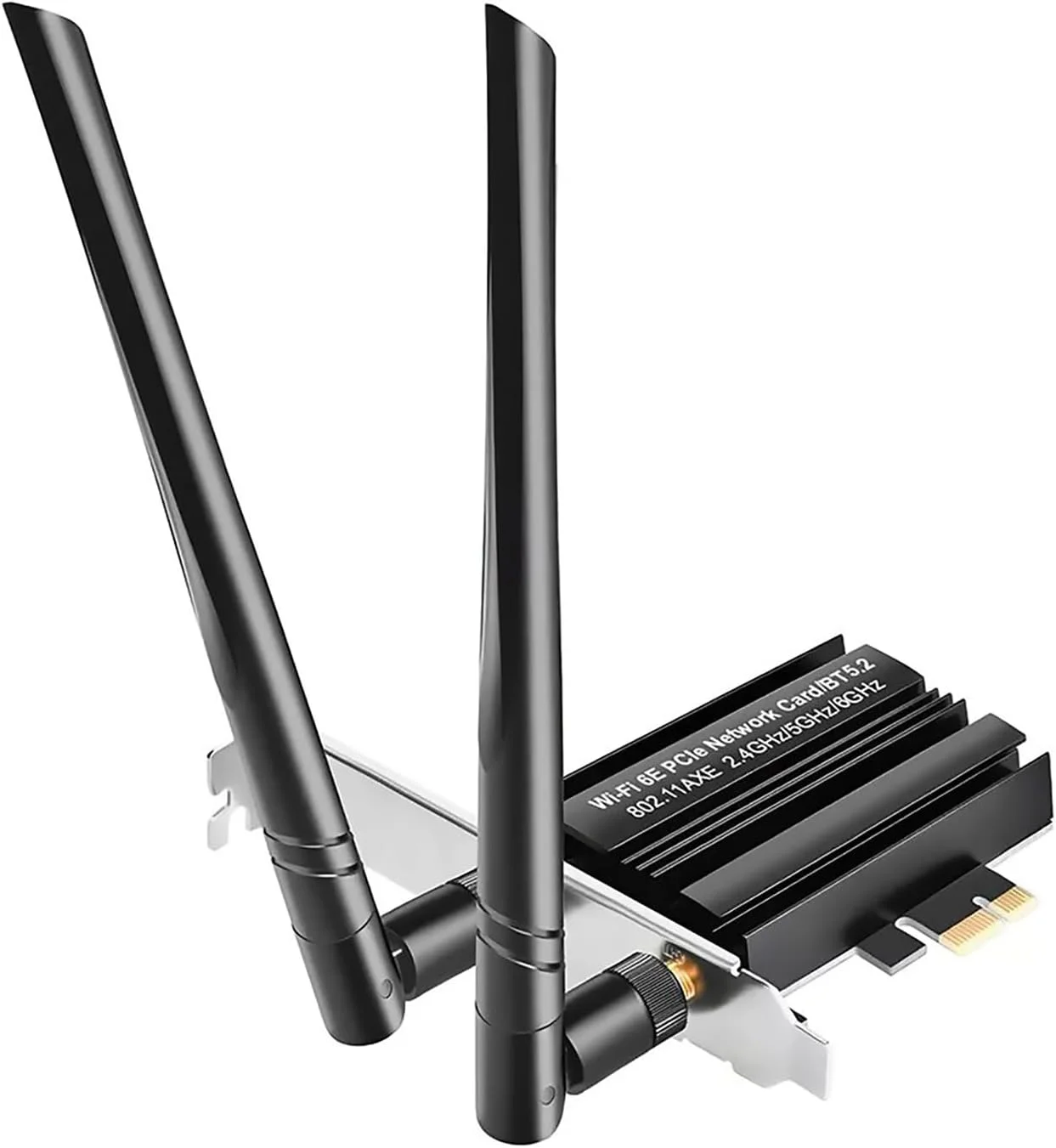 کارت شبکه وای فای 6E PCIE مدل MT7922 با سرعت انتقال بالای 5400 مگابیت بر ثانیه، آداپتور بی سیم سه بانده بلوتوث 5.2 IEEE 802.11ax