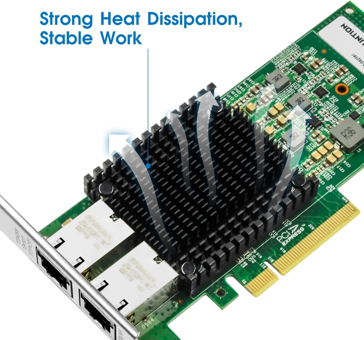 آداپتور شبکه اترنت 10G دو پورت مسی PCIe x8