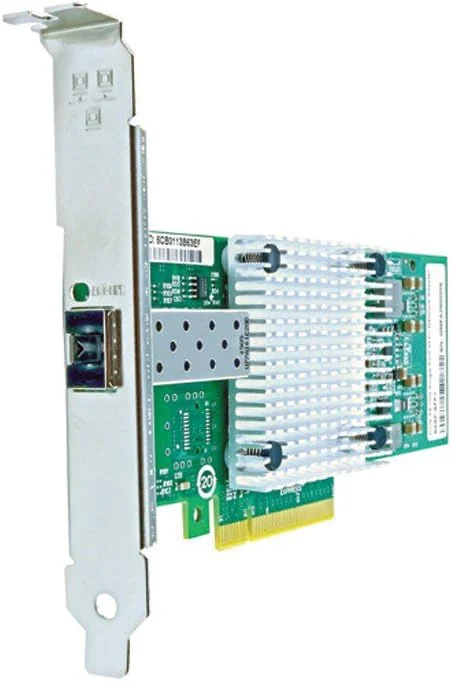 کارت شبکه فیبر نوری تک پورت 10 گیگابیت بر ثانیه SFP+ PCIe X8
