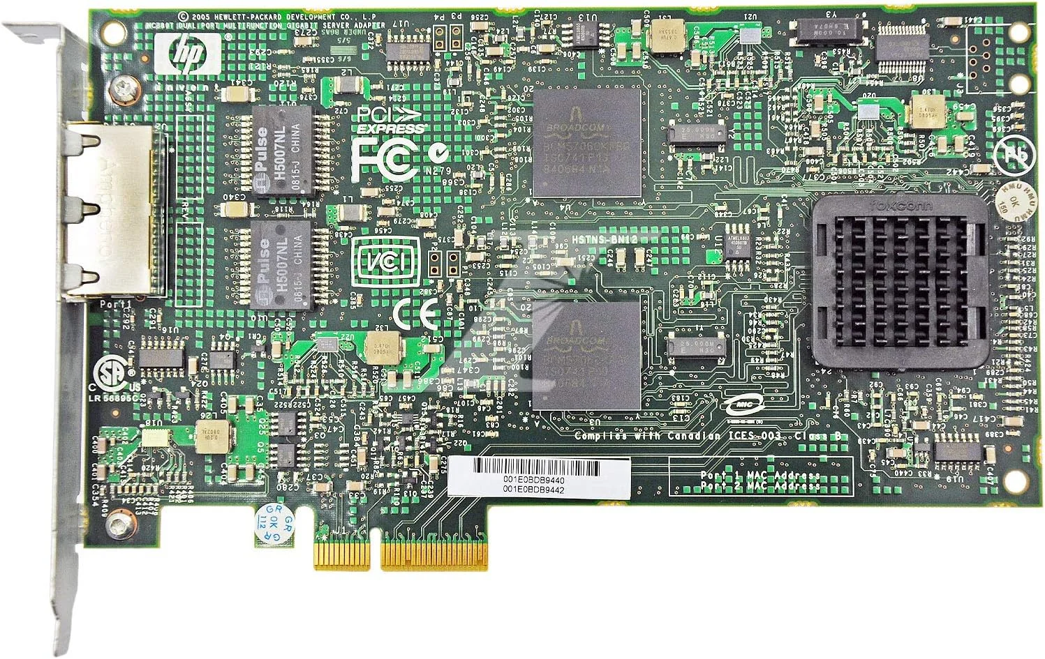 آداپتور سرور دو پورت گیگابیتی چند منظوره HPE HP 374443-001 NC380T PCIe