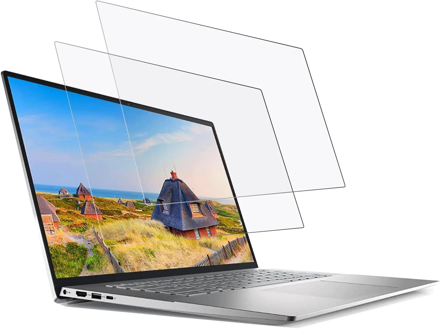 محافظ صفحه نمایش مات ضد انعکاس نور برای لپ تاپ های 16 اینچی دل Inspiron 16/Inspiron 16 Plus /Inspiron 5645 5640 5635 5630 5620 5625، محافظ صفحه نمایش ضد اشعه ماوراء بنفش و نور آبی، ضد اثر انگشت، Ultra HD (دو عدد)