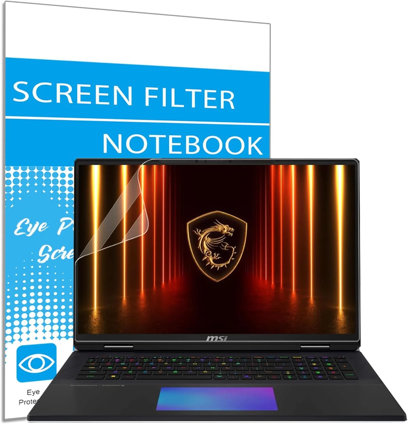 محافظ صفحه نمایش ضد بازتاب نور برای لپ تاپ گیمینگ 18 اینچی MSI، MSI Stealth 18/Stealth A18 AI، Titan 18HX AI، Raider A18H/Raider 18HX AI، Vector A18 HX/Crosshair 18 HX AI 18 اینچ، ضد خش و محافظ چشم (2 عدد) محافظ صفحه نمایش ضد بازتاب نور برای لپ تاپ گیمینگ 18 اینچی MSI، MSI Stealth 18/Stealth A18 AI، Titan 18HX AI، Raider A18H/Raider 18HX AI، Vector A18 HX/Crosshair 18 HX AI 18 اینچ، ضد خش و محافظ چشم (2 عدد)