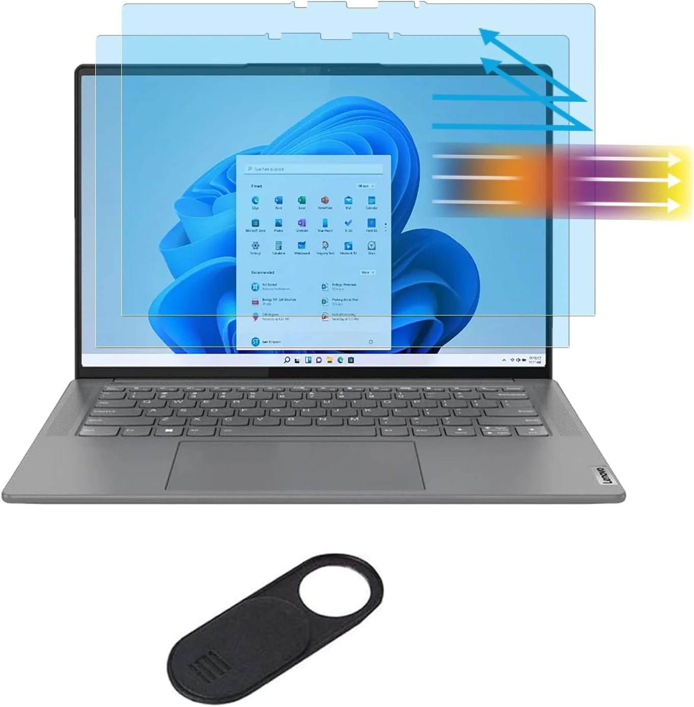 محافظ صفحه نمایش ضد نور آبی MUBUY-GOL برای لپ تاپ 15.3 اینچی Lenovo Yoga Slim 7 Aura Edition (15ILL9)، فیلتر ضد تابش و ضد اثر انگشت محافظ صفحه نمایش ضد نور آبی MUBUY-GOL برای لپ تاپ 15.3 اینچی Lenovo Yoga Slim 7 Aura Edition (15ILL9)، فیلتر ضد تابش و ضد اثر انگشت