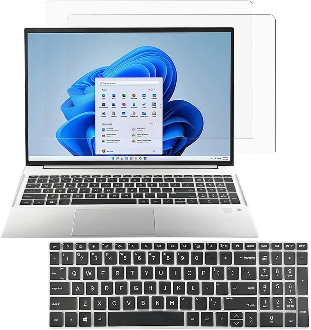 2 عدد محافظ صفحه نمایش مات ضد انعکاس نور برای لپ تاپ 15.6 اینچی HP / HP Pavilion 15-eg 15-eh 15-er 15-fc 15-fd 15-eg3053cl 15-eh3085cl 15-fc0025tg 15-fd0083wm 15-er1051cl محافظ صفحه کلید