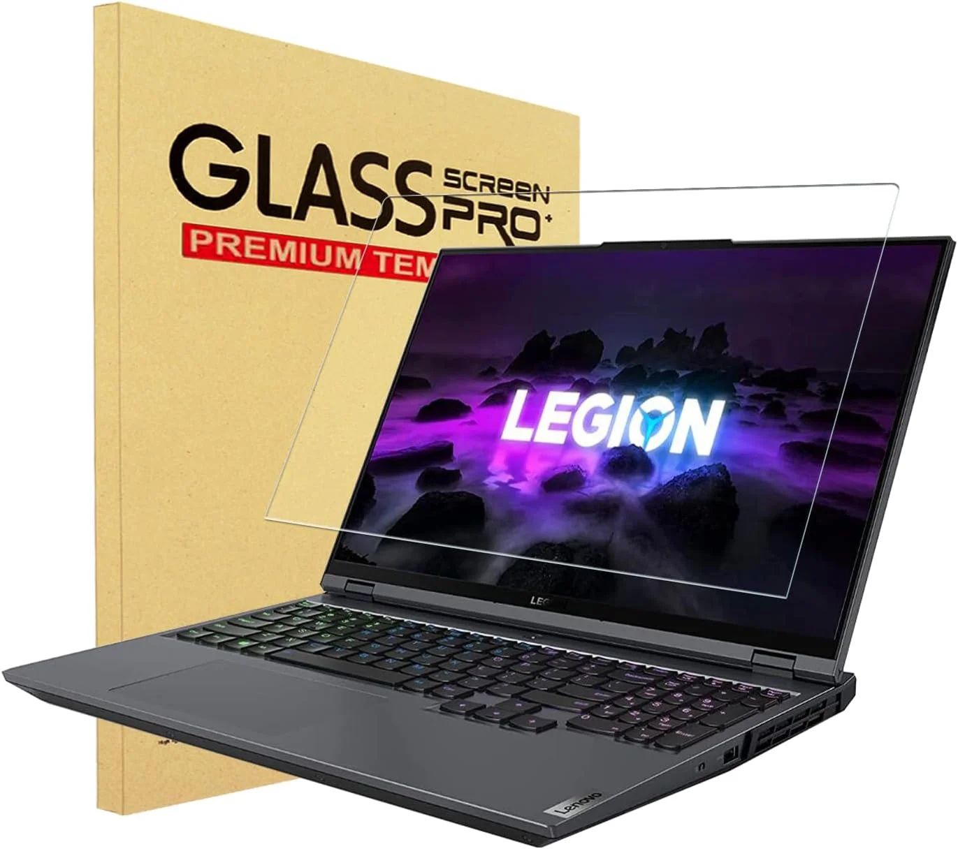 محافظ صفحه نمایش شیشه ای حرارت دیده YINOVEEN برای لنوو لیجن 16 اینچ، لیجن 5 پرو/5آی پرو 16 اینچ، لیجن پرو 7/پرو 7آی 16 اینچ، لیجن 7 7آی 16 اینچ، لیجن اسلیم 5/اسلیم 7/اسلیم 7آی 16 اینچ، لیجن 16 اینچ نسل 8/7/6، 9H