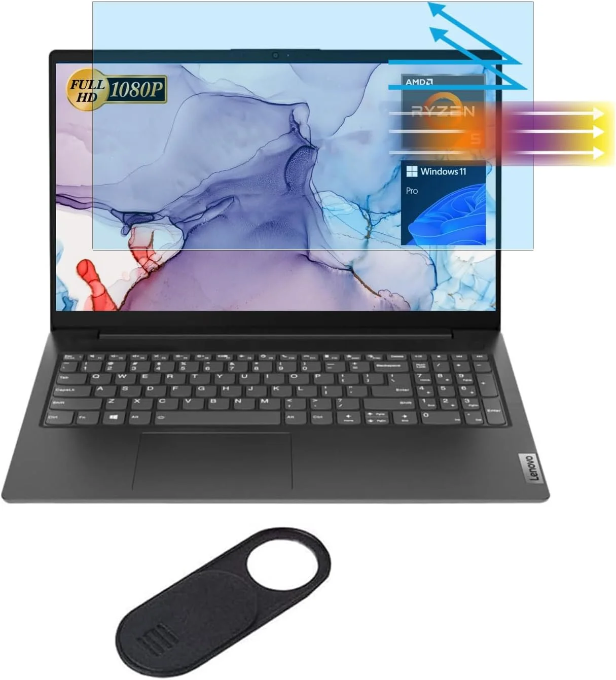 محافظ صفحه نمایش برای لپ تاپ های 15.6 اینچی سری Lenovo V15 مدل های 2023 تا 2025 و V15 Gen 5/4/3/2/1، Lenovo IdeaPad 1 1i 15.6، IdeaPad Gaming 3 3i 15.6، LQQ Gen 9/8 15.6، فیلتر محافظ چشم، مسدود کننده نور آبی و اشعه ماوراء بنفش محافظ صفحه نمایش برای لپ تاپ های 15.6 اینچی سری Lenovo V15 مدل های 2023 تا 2025 و V15 Gen 5/4/3/2/1، Lenovo IdeaPad 1 1i 15.6، IdeaPad Gaming 3 3i 15.6، LQQ Gen 9/8 15.6، فیلتر محافظ چشم، مسدود کننده نور آبی و اشعه ماوراء بنفش