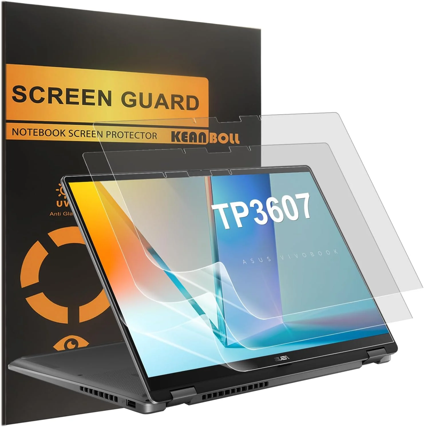 محافظ صفحه نمایش مات ضد اثر انگشت KEANBOLL (بسته 3 عددی) طراحی شده برای لپ تاپ لمسی 2 در 1 ASUS Vivobook 16 Flip (TP3607)