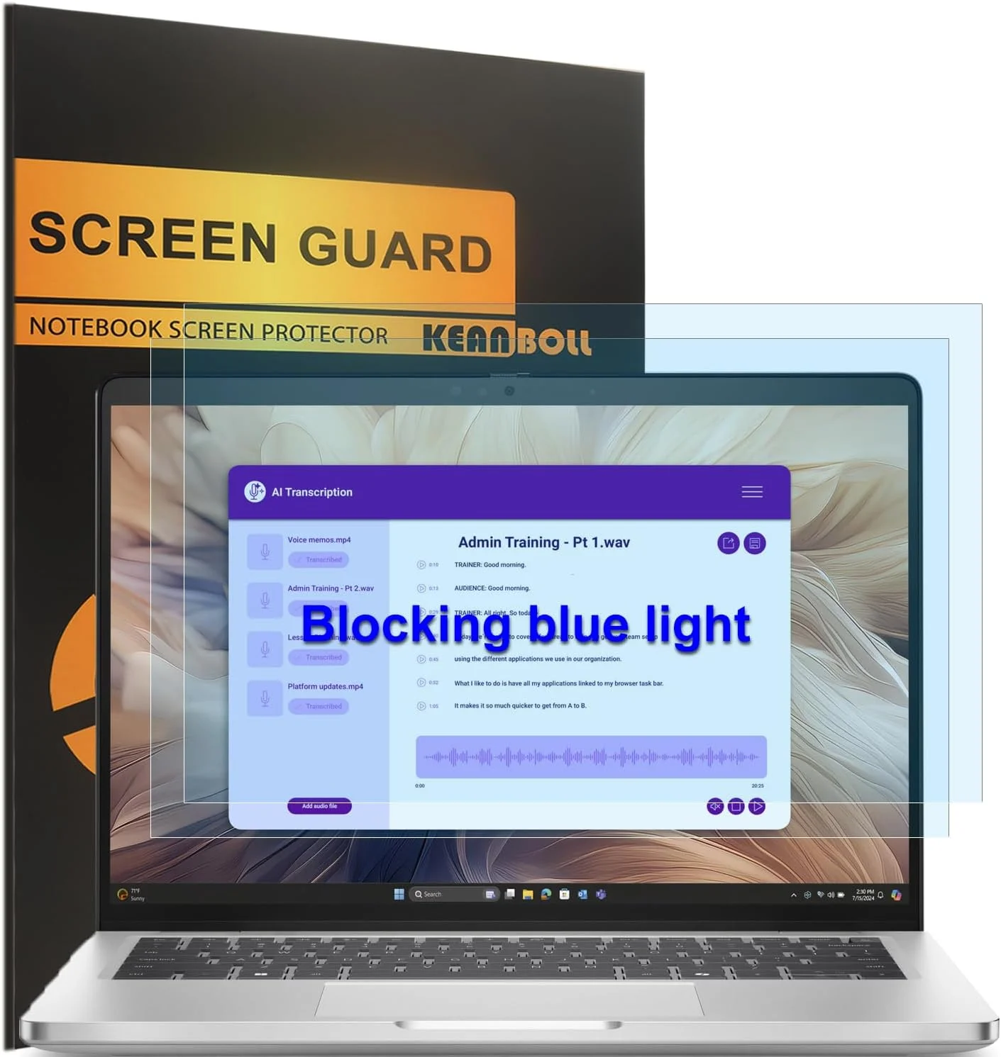 محافظ صفحه نمایش 2 عددی KEANBOLL برای لپ تاپ های 14 اینچی Dell Pro Max 14丨Dell Pro 14 Plus丨Dell Pro 14丨Dell 14 Plus، ضد نور آبی و ضد انعکاس (مات)