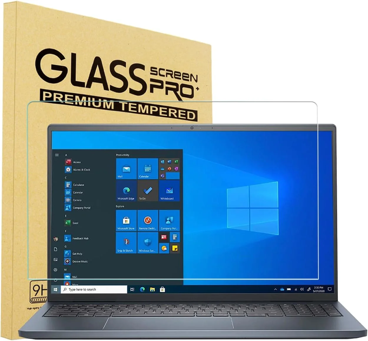 محافظ صفحه نمایش شیشه ای حرارت دیده i-Tensodo برای لپ تاپ 16 اینچی Dell G16 7620 7630 /Vostro 7620 /Dell Inspiron 16 Plus 7610 7620 7630 7635 7640، سختی 9H، فیلم شیشه ای حرارت دیده 2.5D، شفافیت HD