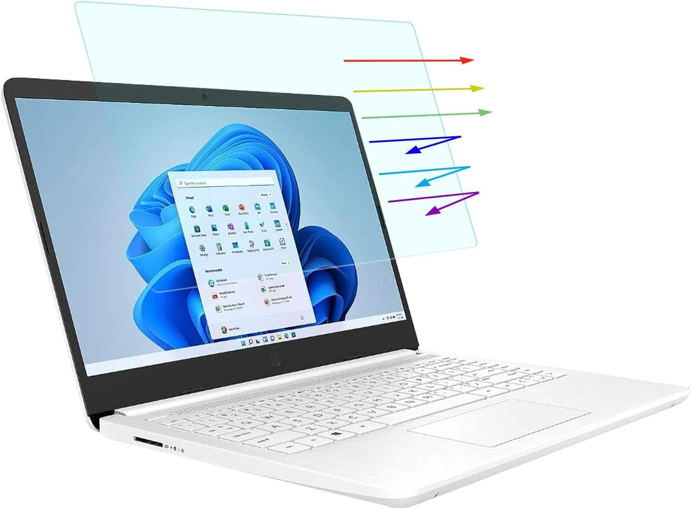 محافظ صفحه نمایش ضد نور آبی 15.6 اینچی YINOVEEN برای لپ تاپ های 15.6 اینچی لنوو، اچ پی، دل، ایسر، ایسوس، سامسونگ و غیره - نسبت تصویر 16:9 فیلتر مسدود کننده نور آبی