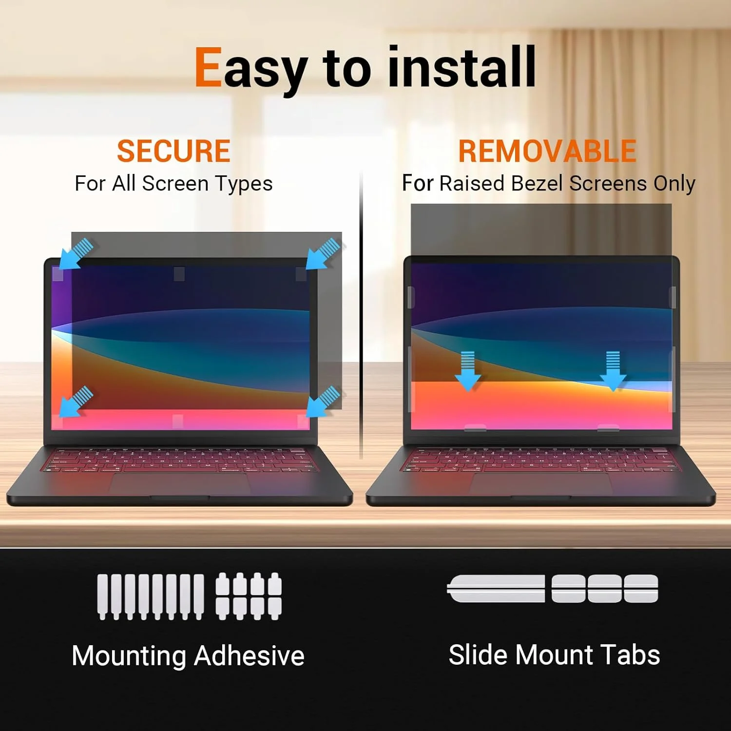 محافظ حریم خصوصی لپ تاپ 14 اینچ با نسبت تصویر 16:10، ضد تابش نور آبی، محافظ صفحه نمایش لپ تاپ 14 اینچی سازگار با دل، لنوو، تینک پد، اچ پی الیت بوک، ایسوس، ایسر، تینک پد