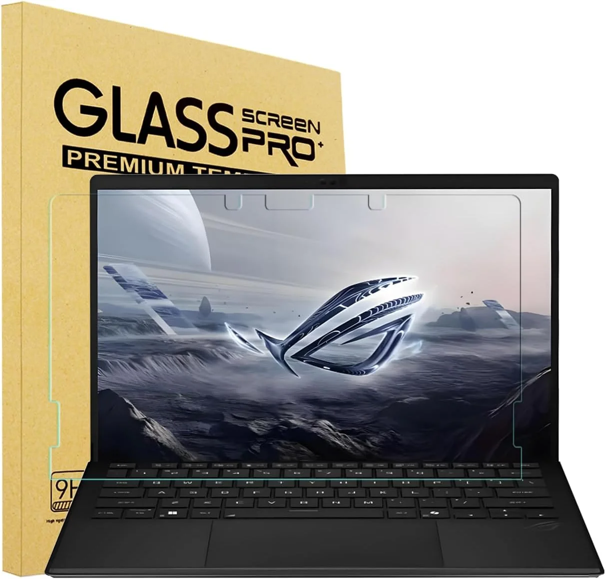 محافظ صفحه نمایش شیشه ای حرارت دیده i-Tensodo برای لپ تاپ 13.4 اینچی ASUS ROG Flow Z13 GZ302 مدل 2025، سختی 9H، شفافیت HD، ضد خش