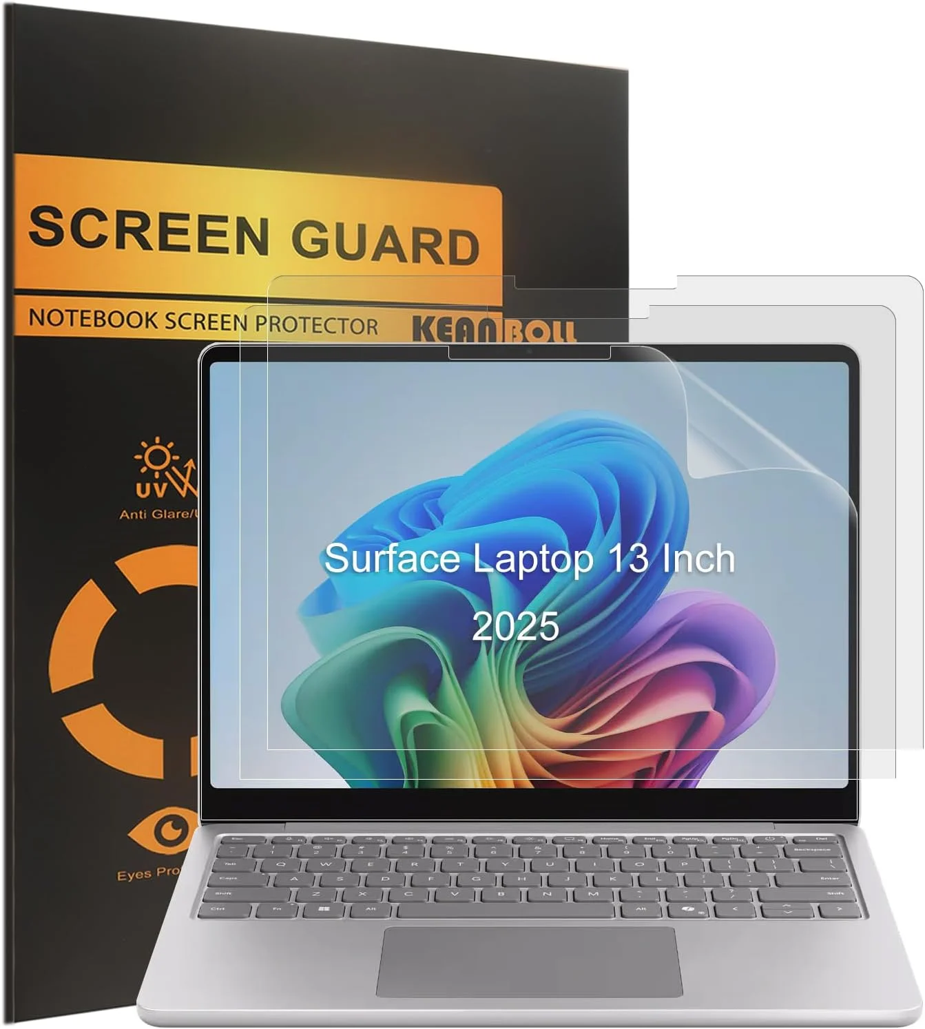 محافظ صفحه نمایش مات ضد اثر انگشت KEANBOLL بسته 3 عددی، طراحی شده برای لپ تاپ لمسی 13 اینچی مایکروسافت سرفیس مدل 2025