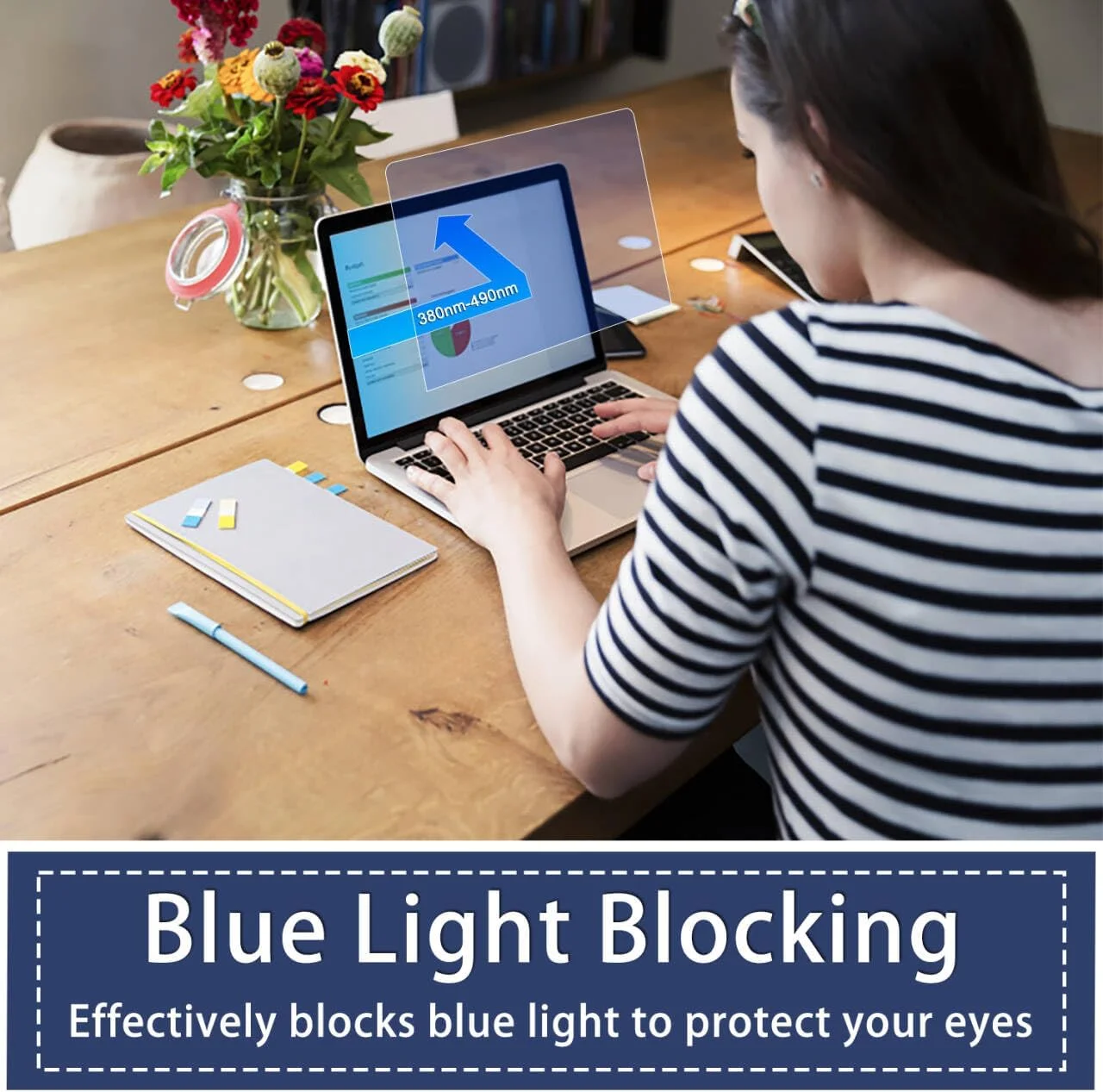 محافظ صفحه نمایش برای لپ تاپ های 16 اینچی لنوو یوگا پرو 9i نسل 9/8، لنوو اسلیم پرو 9/9i 16 اینچ، IdeaPad Slim 3 3i 5 5i نسل 10/9/8، محافظت از چشم، ضد نور آبی، ضد تابش نور، فیلتر UV