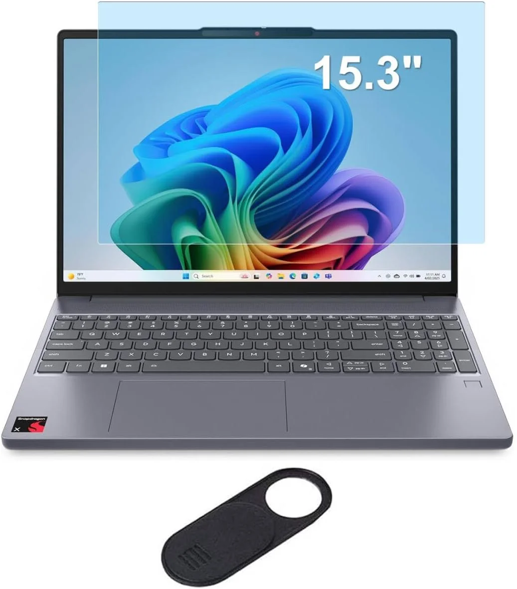 محافظ صفحه نمایش ضد نور آبی MUBUY-GOL برای لپ تاپ های 15.3 اینچی Lenovo Slim 7i Aura، Lenovo ThinkPad X9 15 Gen 1، Acer Aspire Go 15.3، فیلتر ضد تابش نور و ضد اشعه ماوراء بنفش، کاهش خستگی چشم، ضد اثر انگشت