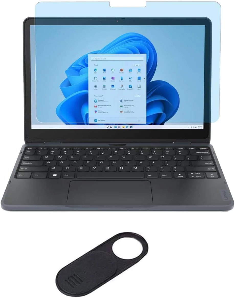 محافظ صفحه نمایش مات ضد نور آبی برای لپ تاپ 11.6 اینچی Lenovo 300w Yoga Gen 4/Lenovo 300e Yoga Chromebook Gen 4 و Lenovo 300w 2-in-1 Gen 5، محافظت از چشم، فیلتر مسدود کننده UV و ضد اثر انگشت