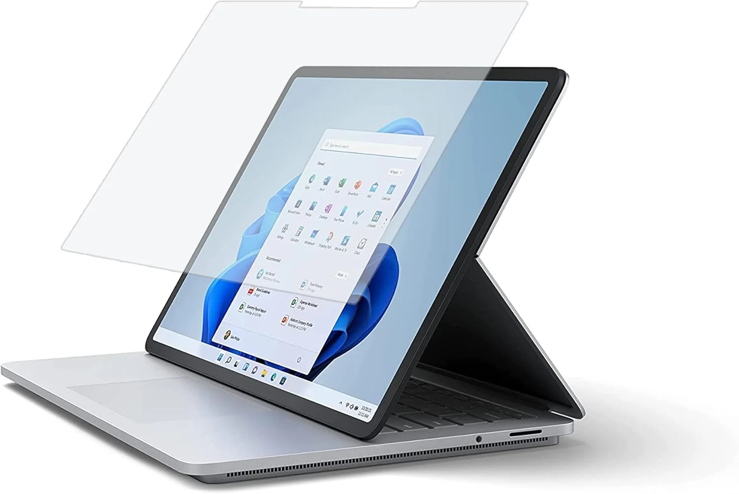 محافظ صفحه نمایش با حس کاغذ، برای مایکروسافت سرفیس لپ تاپ استودیو ۱۴.۴ اینچ، بسته ۲ عددی: برش دقیق ۱:۱/ضد انعکاس، نوشتن و طراحی مانند روی کاغذ