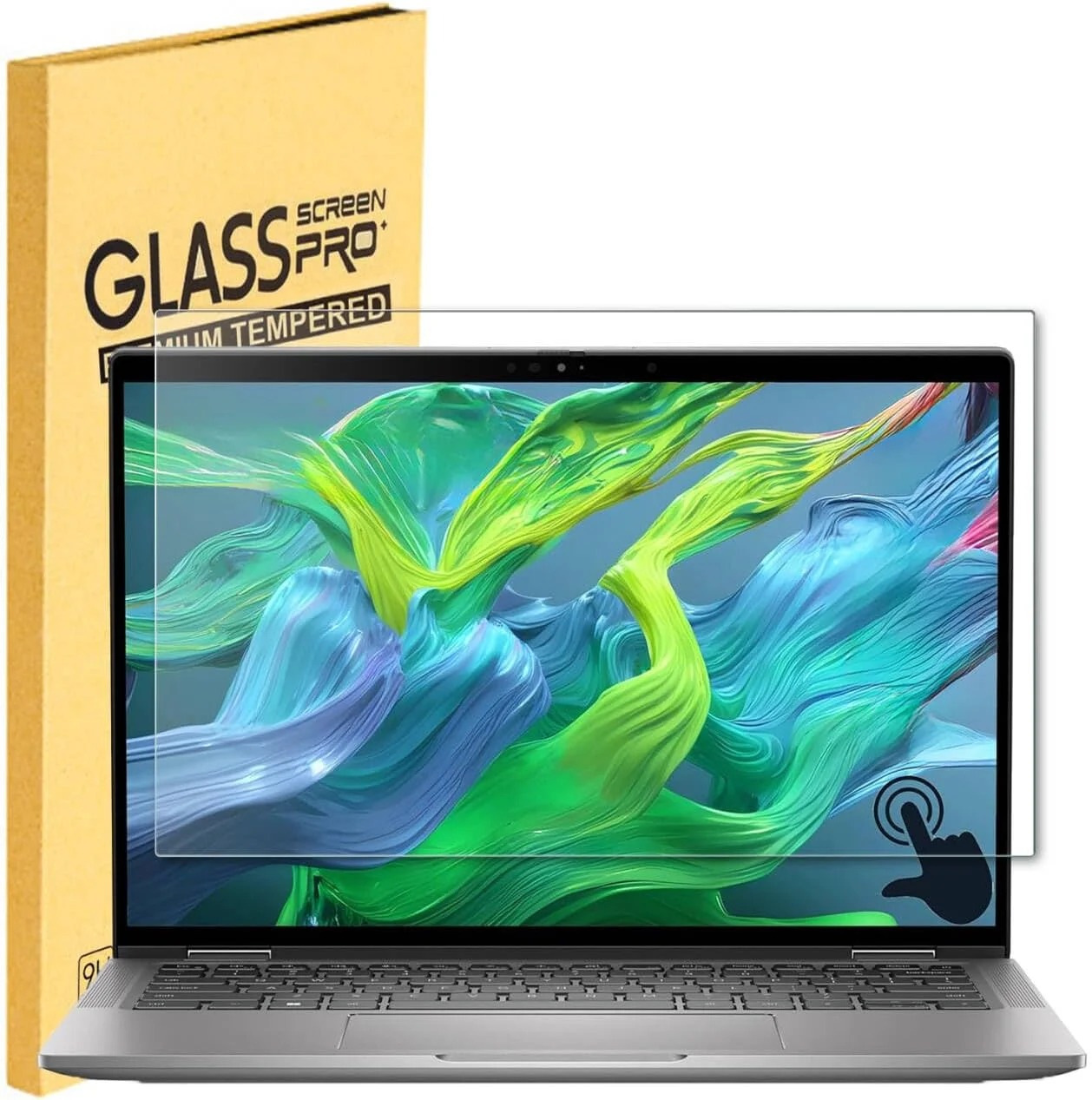 محافظ صفحه نمایش شیشه ای تمپرد MUBUY-GOL برای لپ تاپ های دل پرو مکس 14 / پرو 14 / پرو 14 پلاس و اینسپایرون 14 / 14 پلاس 7441 / 7440 / 7435 / 7430 / 7420 / 7425 / 5455 / 5441 / 5440 14 اینچی - سختی 9H ضد خش
