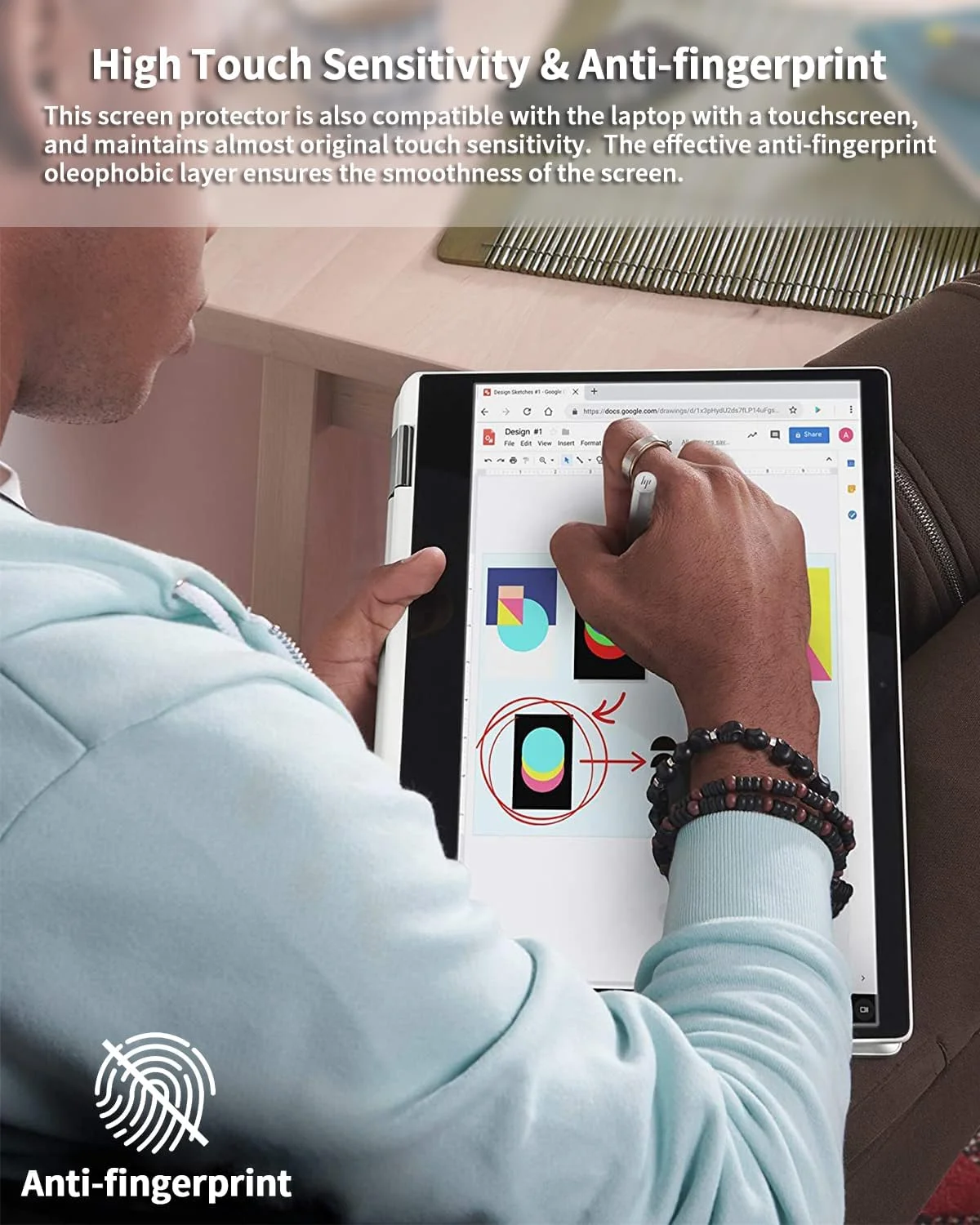 محافظ صفحه نمایش مات ضد انعکاس نور کامپیوتر 14 اینچی F Forito، سازگار با لپ‌تاپ‌های 14 اینچی Lenovo Slim 7i، Yoga 7i، Yoga 9i، Flex 5 (دو عددی)