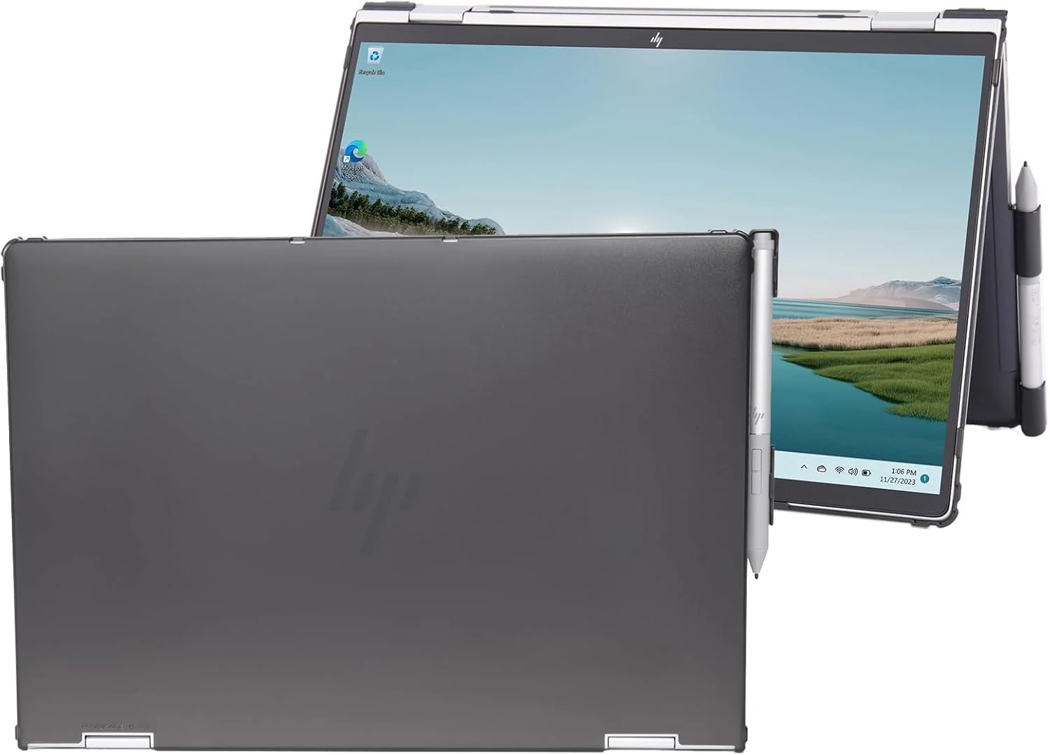 کاور محافظ mCover سازگار با لپ‌تاپ ویندوزی سری HP Elite x360 1040 G11 2-in-1 (مدل 2024 ~ 2025، مناسب برای مدل‌های دیگر HP نیست)، مشکی