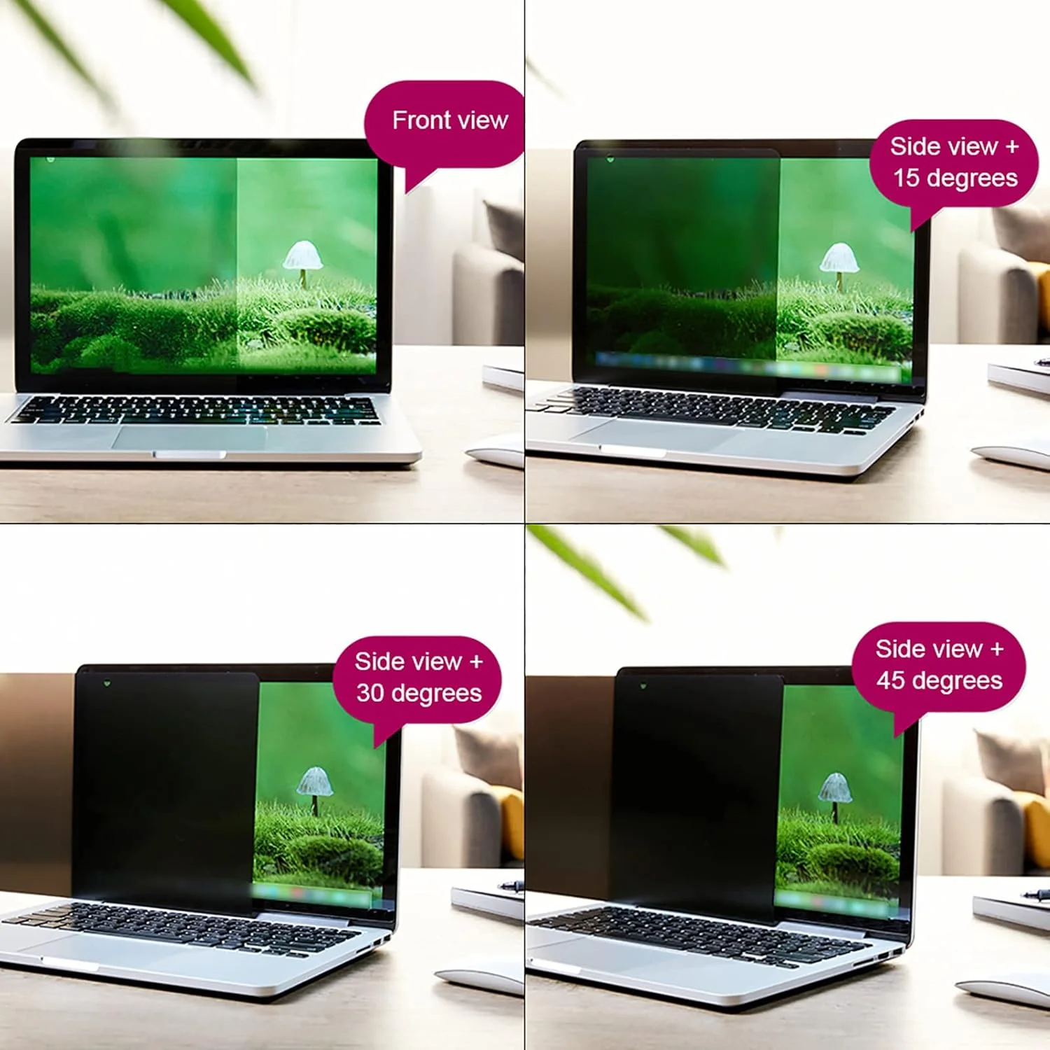 محافظ صفحه نمایش نور آبی، محافظ صفحه نمایش لپ تاپ 14 اینچی 16:9، محافظ بهبود یافته نور آبی و ضد تابش، محافظ برای کامپیوتر لپ تاپ و دستگاه های خودپرداز (با لبه خمیده)