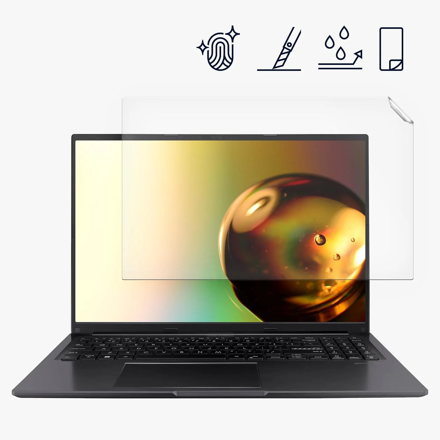 محافظ صفحه نمایش مات kwmobile سازگار با ASUS Vivobook 16" (7430U) - محافظ صفحه نمایش
