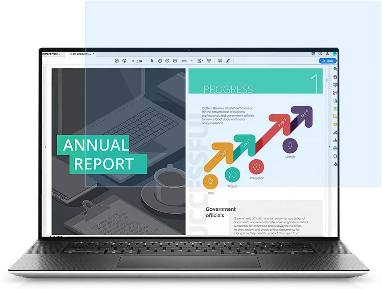 محافظ صفحه نمایش 14 اینچی ضد نور آبی Lonkenn، محافظ صفحه نمایش ضد اشعه ماوراء بنفش، محافظ صفحه نمایش ممتاز ضد نور آبی، محافظ صفحه نمایش ضد تابش نور برای صفحه نمایش نوت بوک 14 اینچی 16:9 (310x174mm) - قابل جابجایی